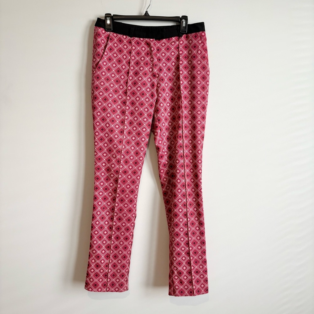 Pink Martini Geometric Patterned Trouser Pants‎ Pink Size medium